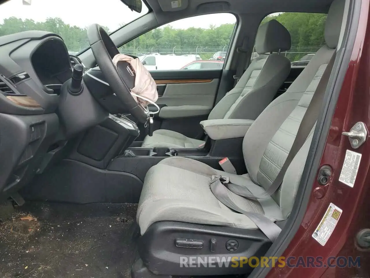 7 Фотография поврежденного автомобиля 7FARW2H57KE018599 HONDA CRV 2019