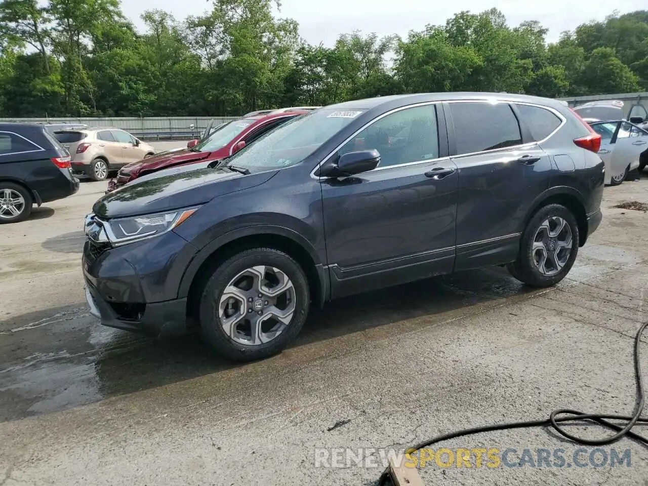 1 Photograph of a damaged car 7FARW2H57KE027142 HONDA CRV 2019