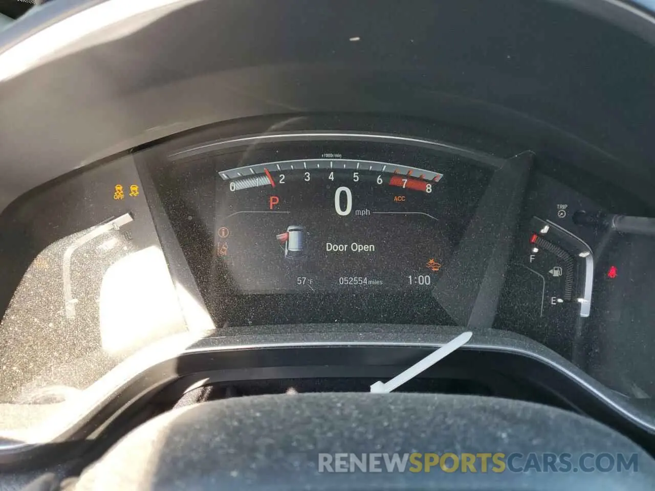 9 Фотография поврежденного автомобиля 7FARW2H59KE037008 HONDA CRV 2019
