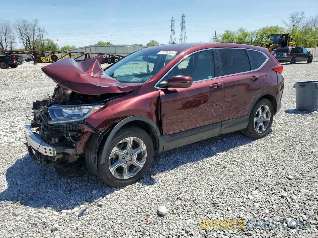 1 Photograph of a damaged car 7FARW2H81KE058221 HONDA CRV 2019