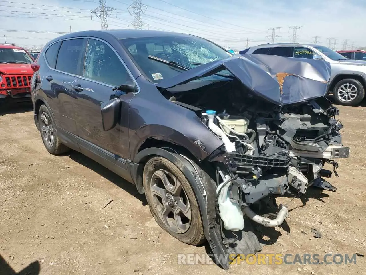 4 Photograph of a damaged car 7FARW2H82KE042948 HONDA CRV 2019