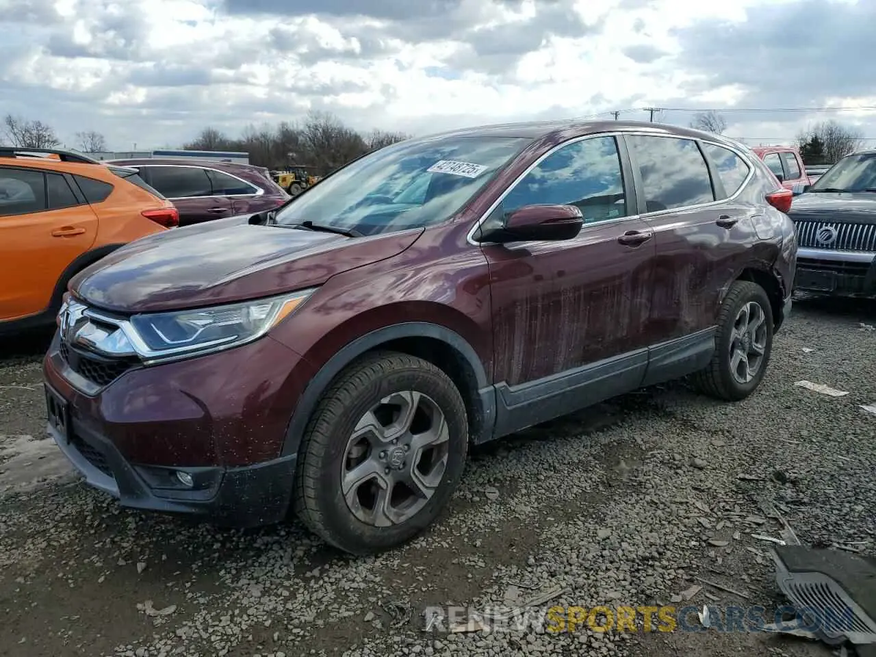 1 Photograph of a damaged car 7FARW2H88KE044431 HONDA CRV 2019