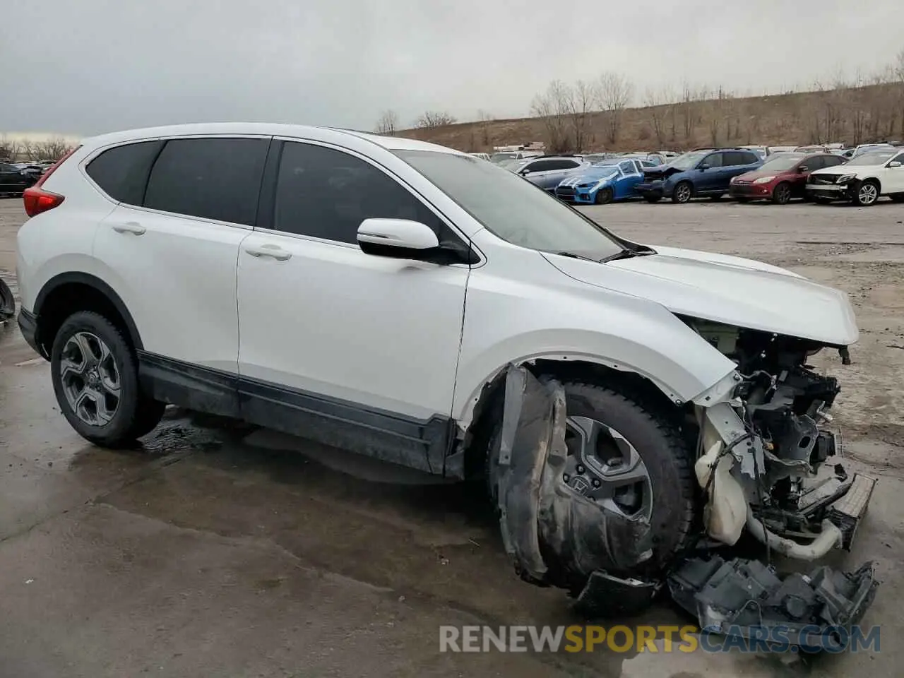 4 Photograph of a damaged car JHLRW2H80KX007748 HONDA CRV 2019
