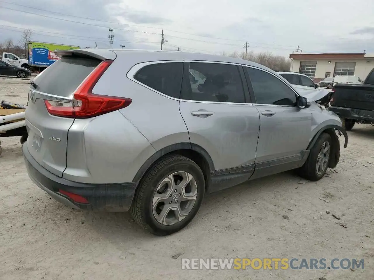 3 Фотография поврежденного автомобиля JHLRW2H83KX001345 HONDA CRV 2019