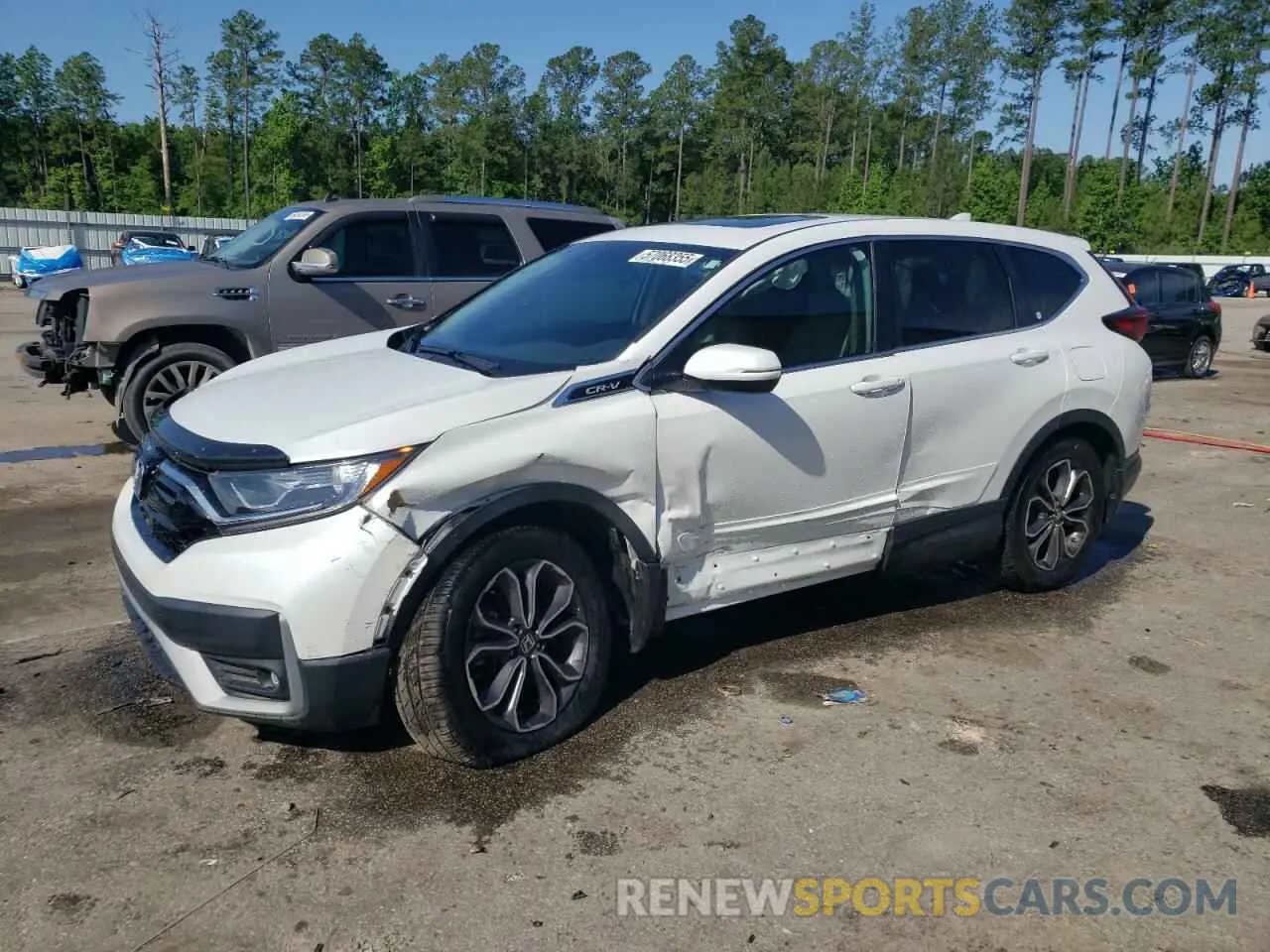 1 Photograph of a damaged car 2HKRW1H56LH416010 HONDA CRV 2020