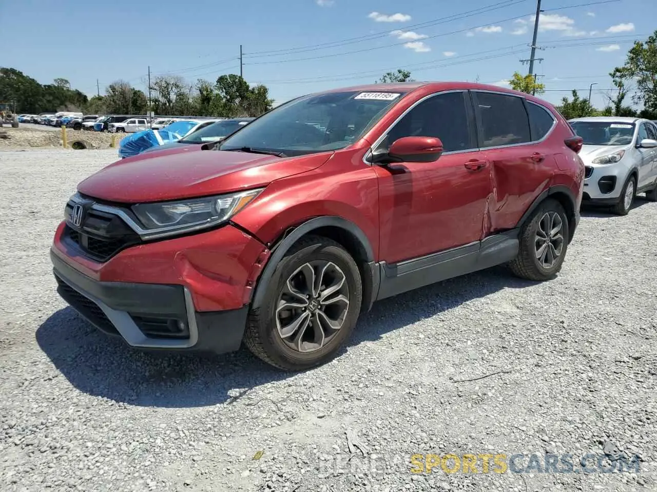 1 Photograph of a damaged car 2HKRW1H57LH404674 HONDA CRV 2020