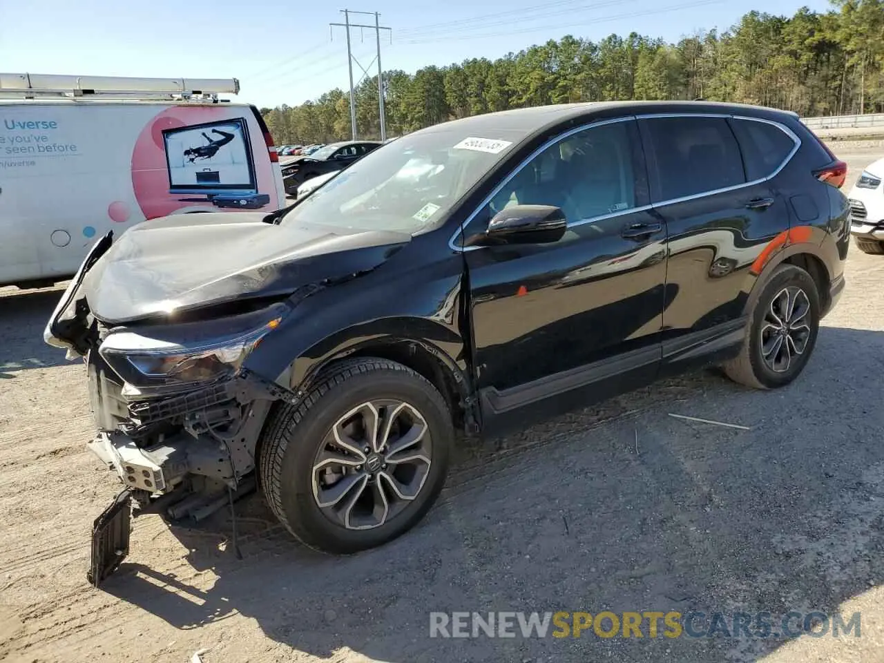 1 Photograph of a damaged car 2HKRW1H59LH407897 HONDA CRV 2020