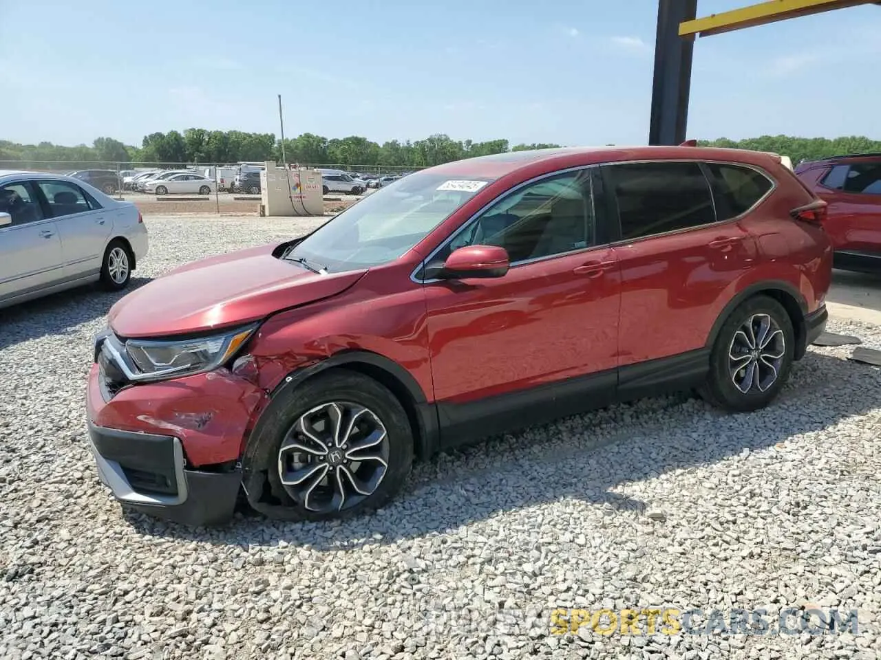 1 Photograph of a damaged car 2HKRW1H59LH414722 HONDA CRV 2020