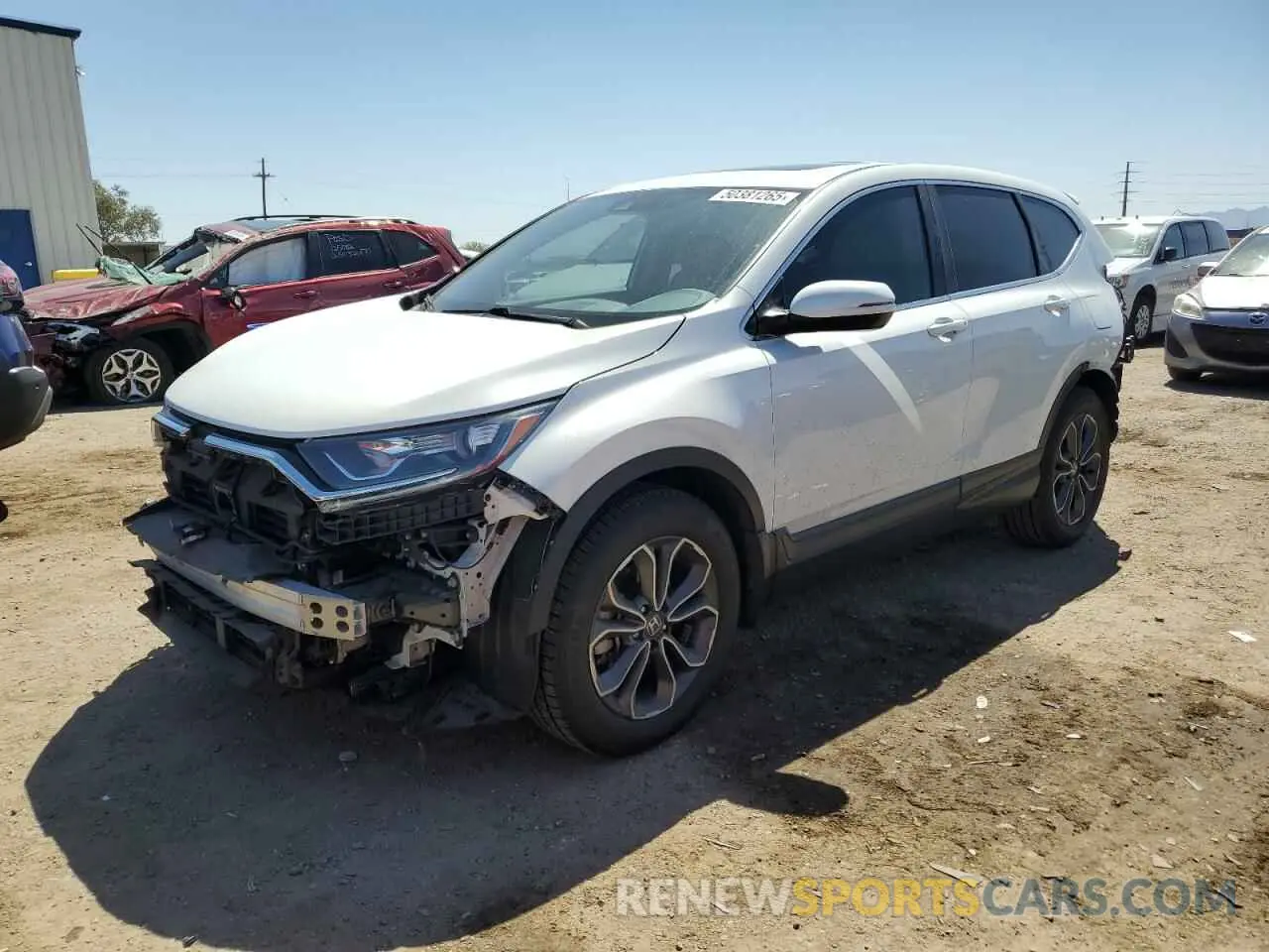 1 Photograph of a damaged car 2HKRW1H80LH416370 HONDA CRV 2020