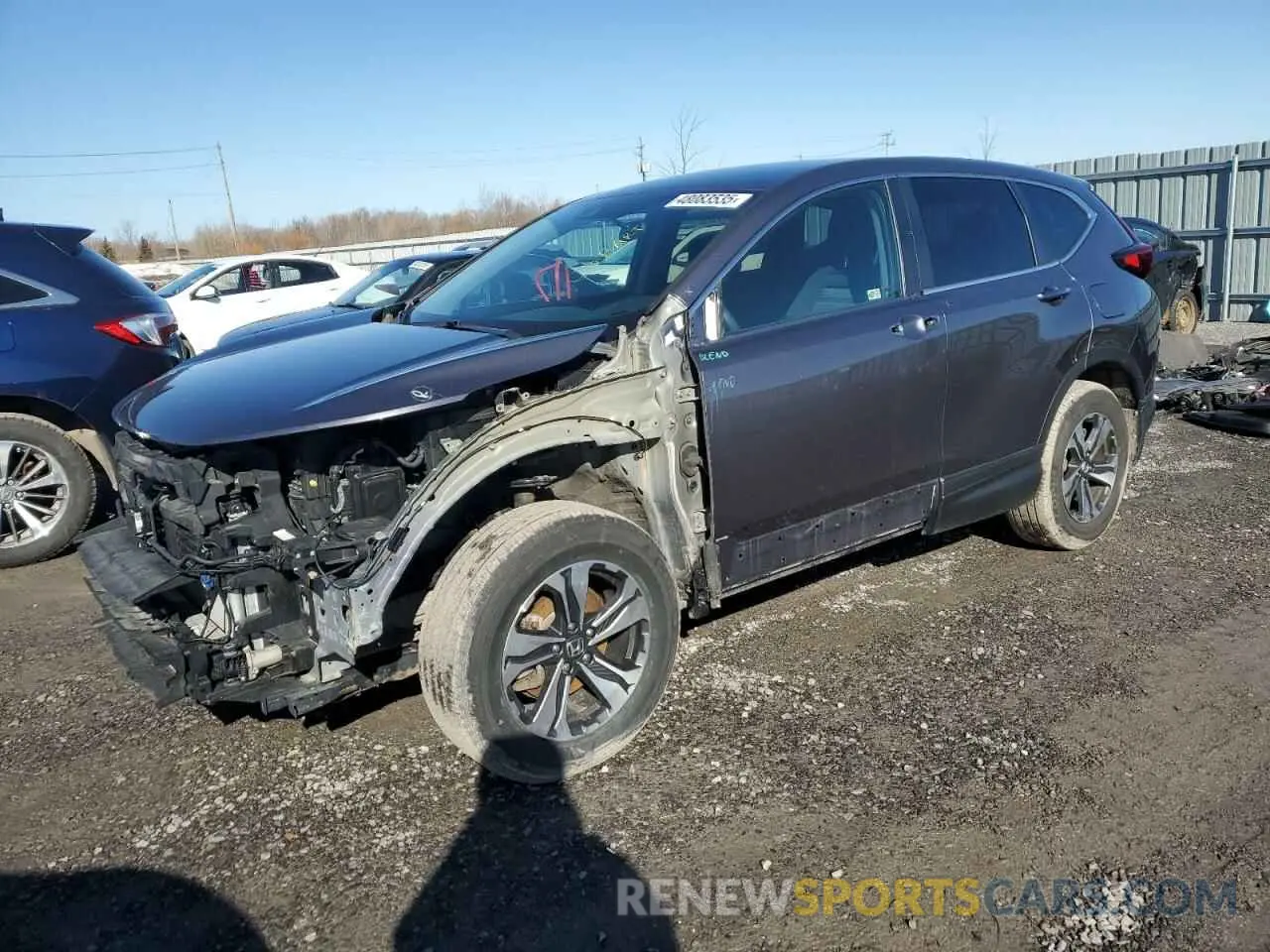 1 Photograph of a damaged car 2HKRW2H23LH207383 HONDA CRV 2020