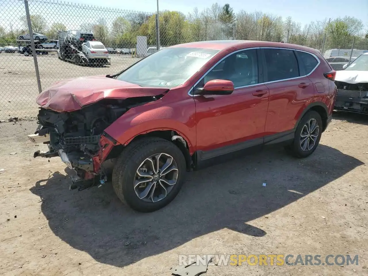1 Photograph of a damaged car 2HKRW2H53LH637571 HONDA CRV 2020