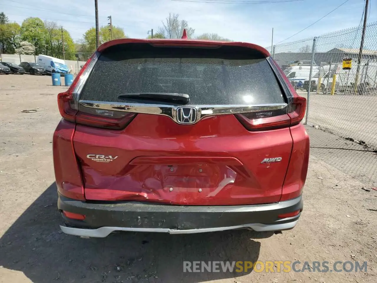6 Photograph of a damaged car 2HKRW2H53LH637571 HONDA CRV 2020