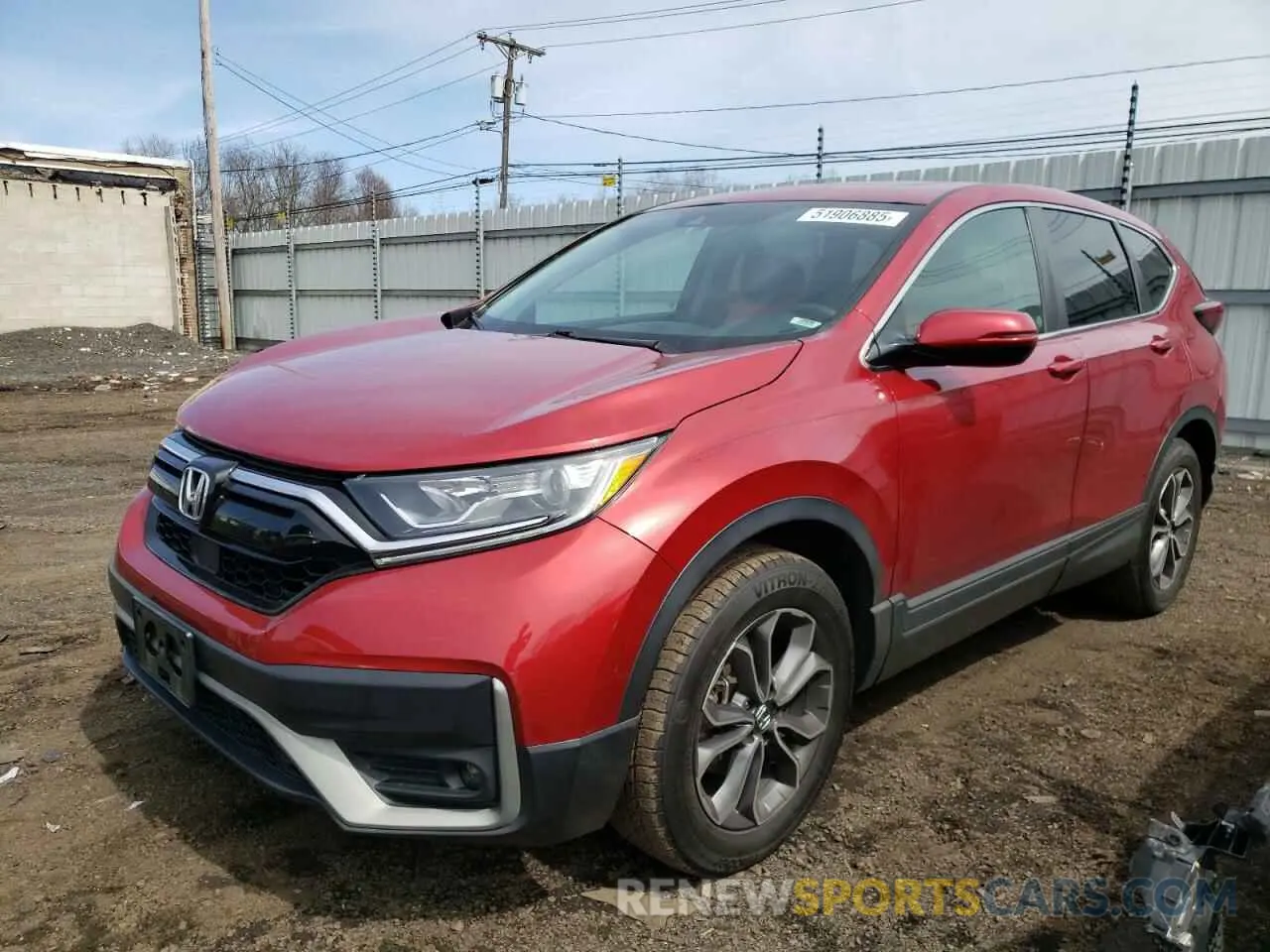 1 Photograph of a damaged car 2HKRW2H5XLH638801 HONDA CRV 2020
