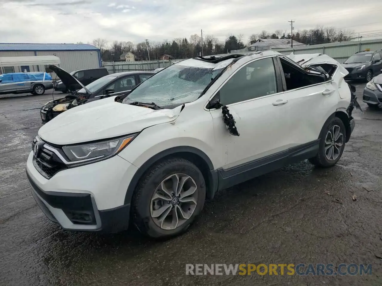 1 Photograph of a damaged car 2HKRW2H83LH693293 HONDA CRV 2020