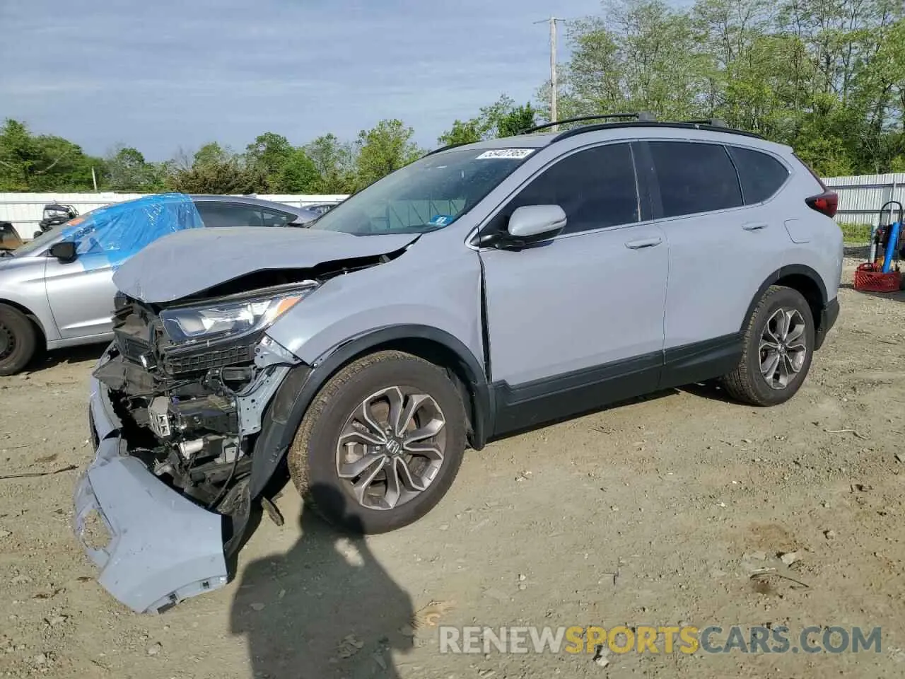 1 Photograph of a damaged car 2HKRW2H84LH623544 HONDA CRV 2020
