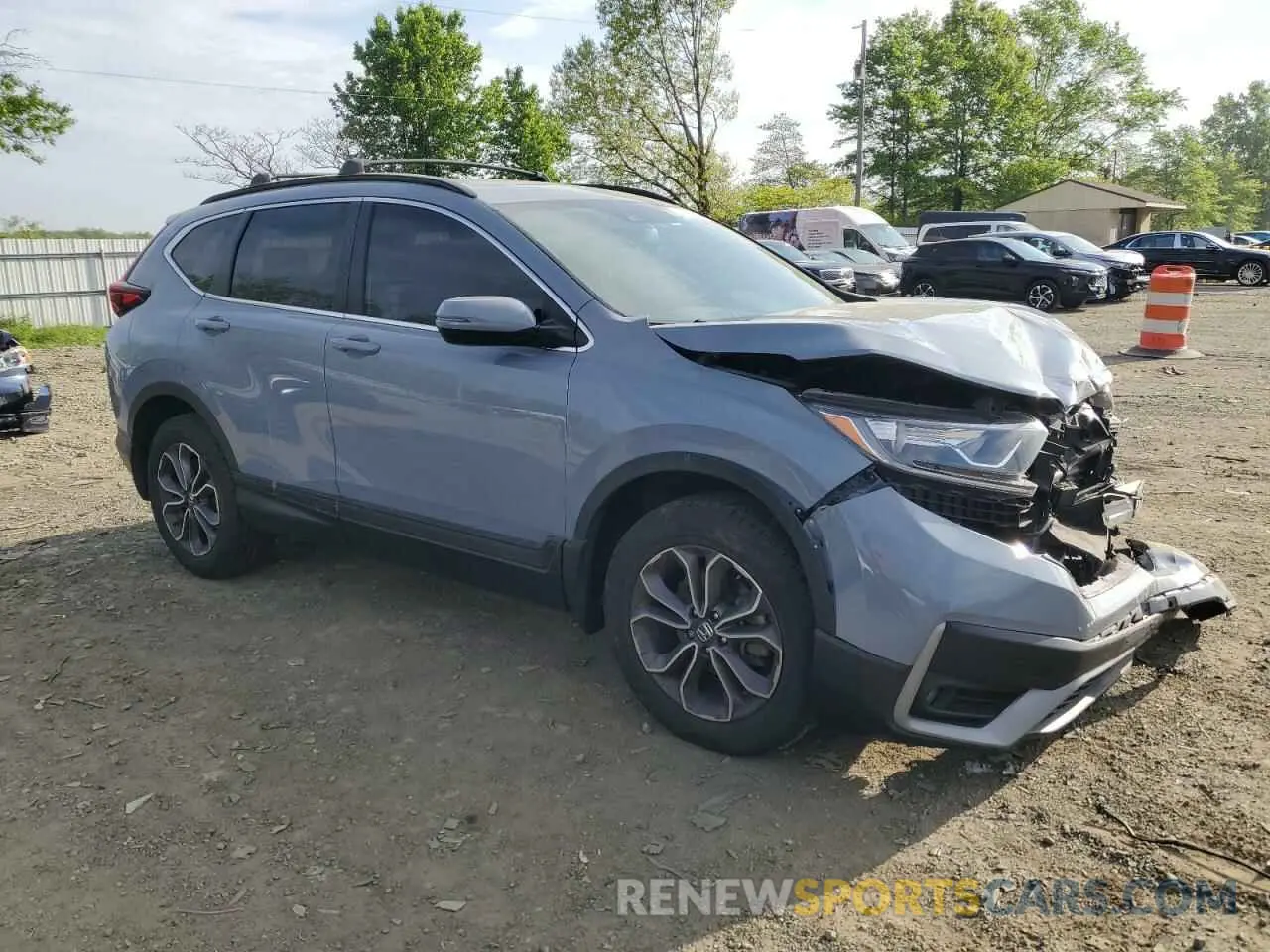 4 Photograph of a damaged car 2HKRW2H84LH623544 HONDA CRV 2020