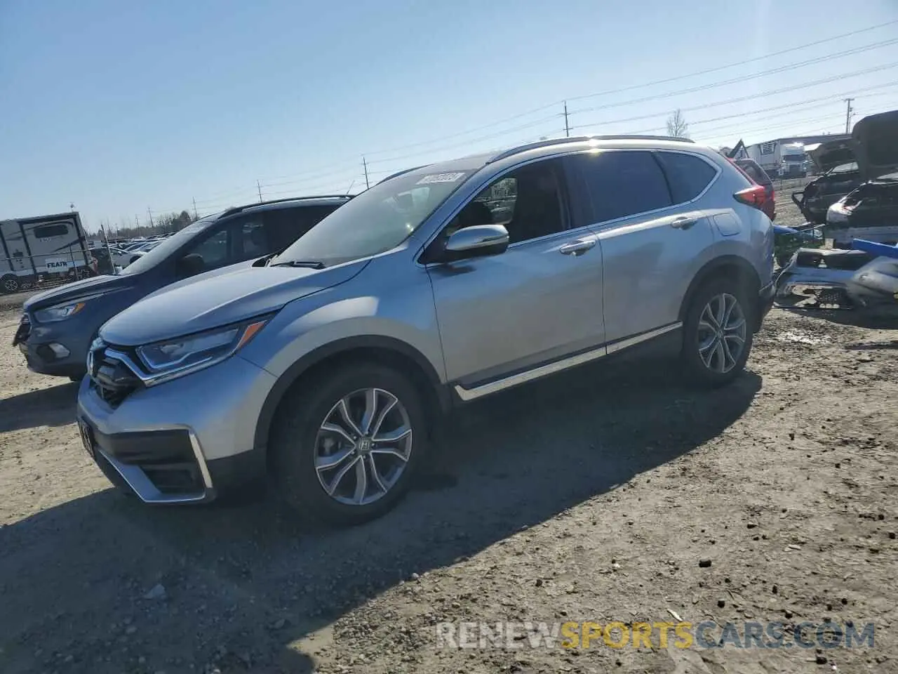 1 Photograph of a damaged car 2HKRW2H93LH650856 HONDA CRV 2020