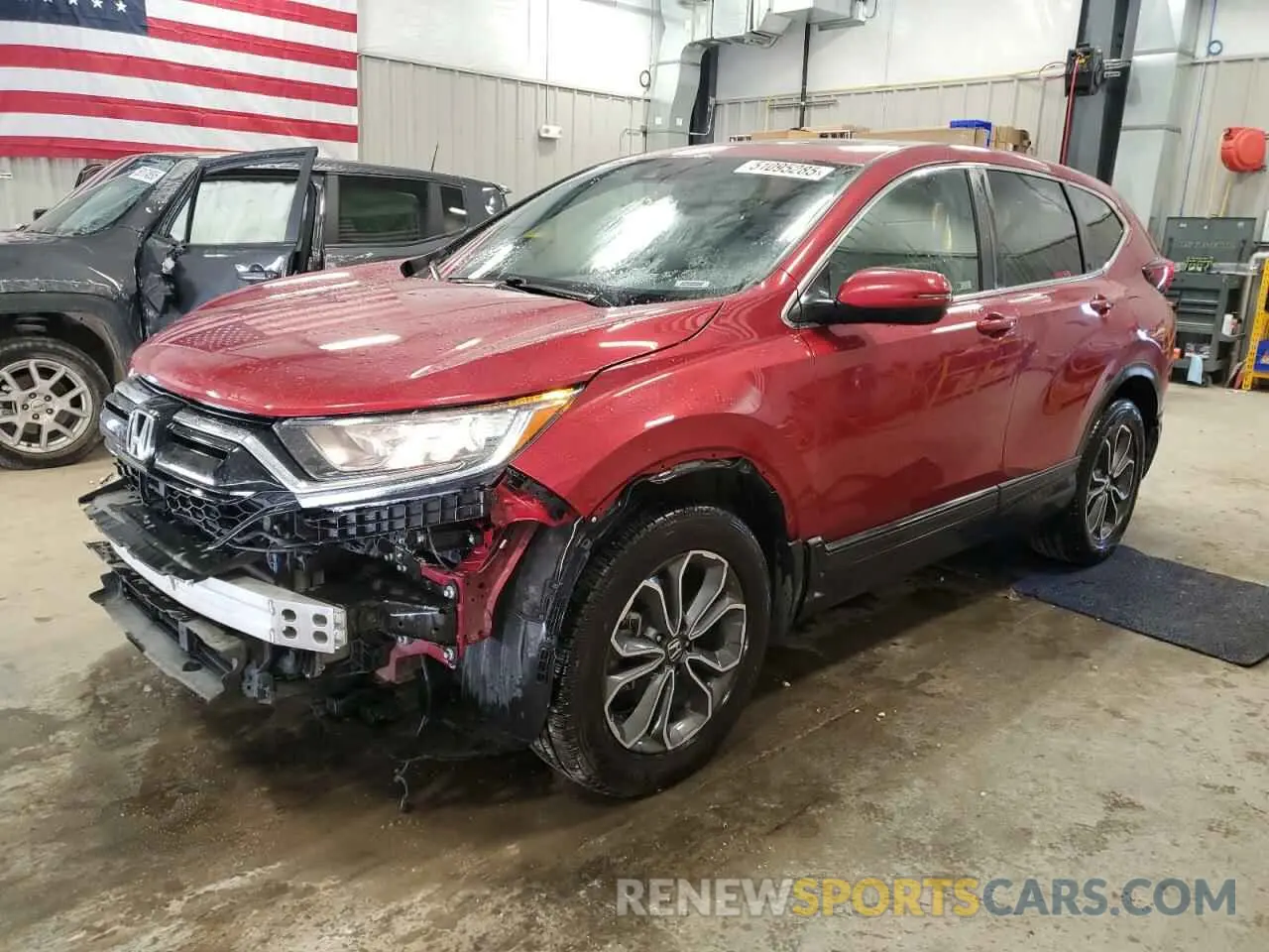 1 Photograph of a damaged car 5J6RW2H52LA006943 HONDA CRV 2020