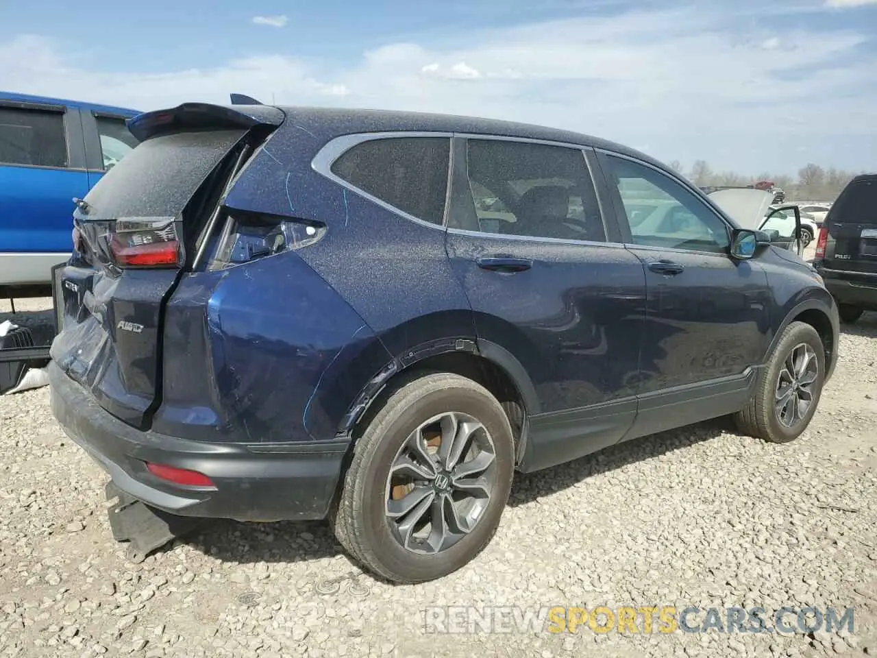 3 Фотография поврежденного автомобиля 5J6RW2H53LL015364 HONDA CRV 2020