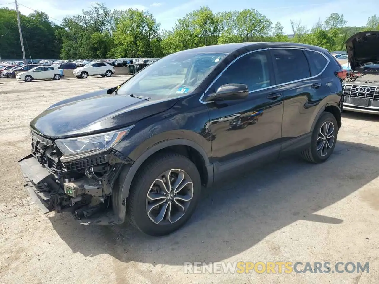 1 Photograph of a damaged car 5J6RW2H54LA021864 HONDA CRV 2020