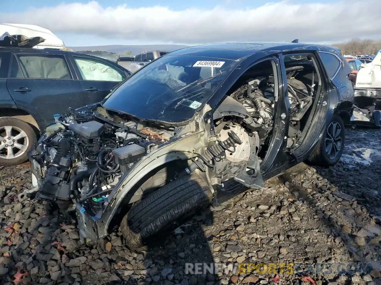 1 Photograph of a damaged car 5J6RW2H57LA021664 HONDA CRV 2020