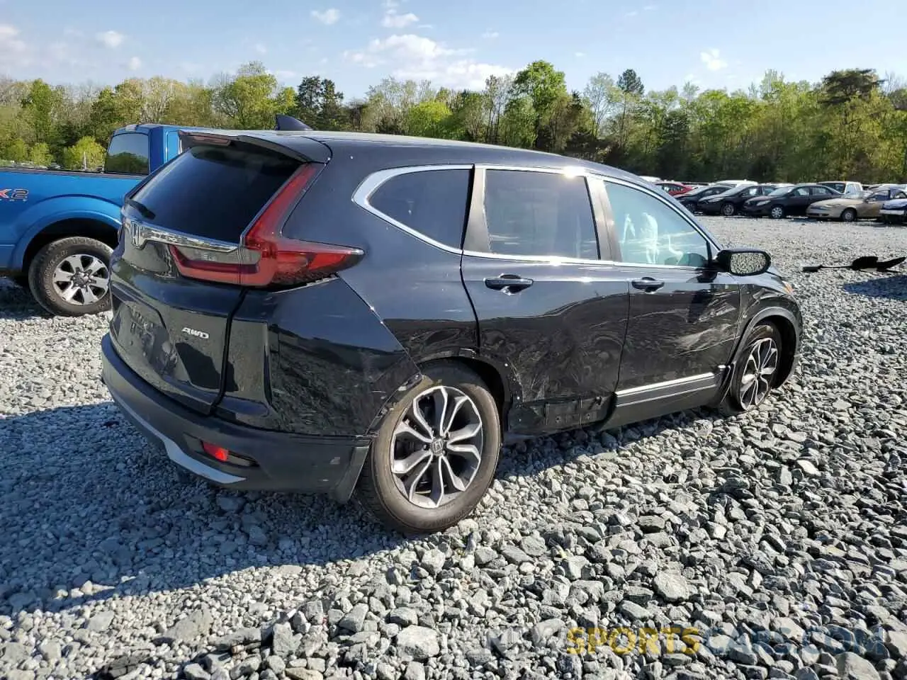 3 Фотография поврежденного автомобиля 5J6RW2H84LL044978 HONDA CRV 2020