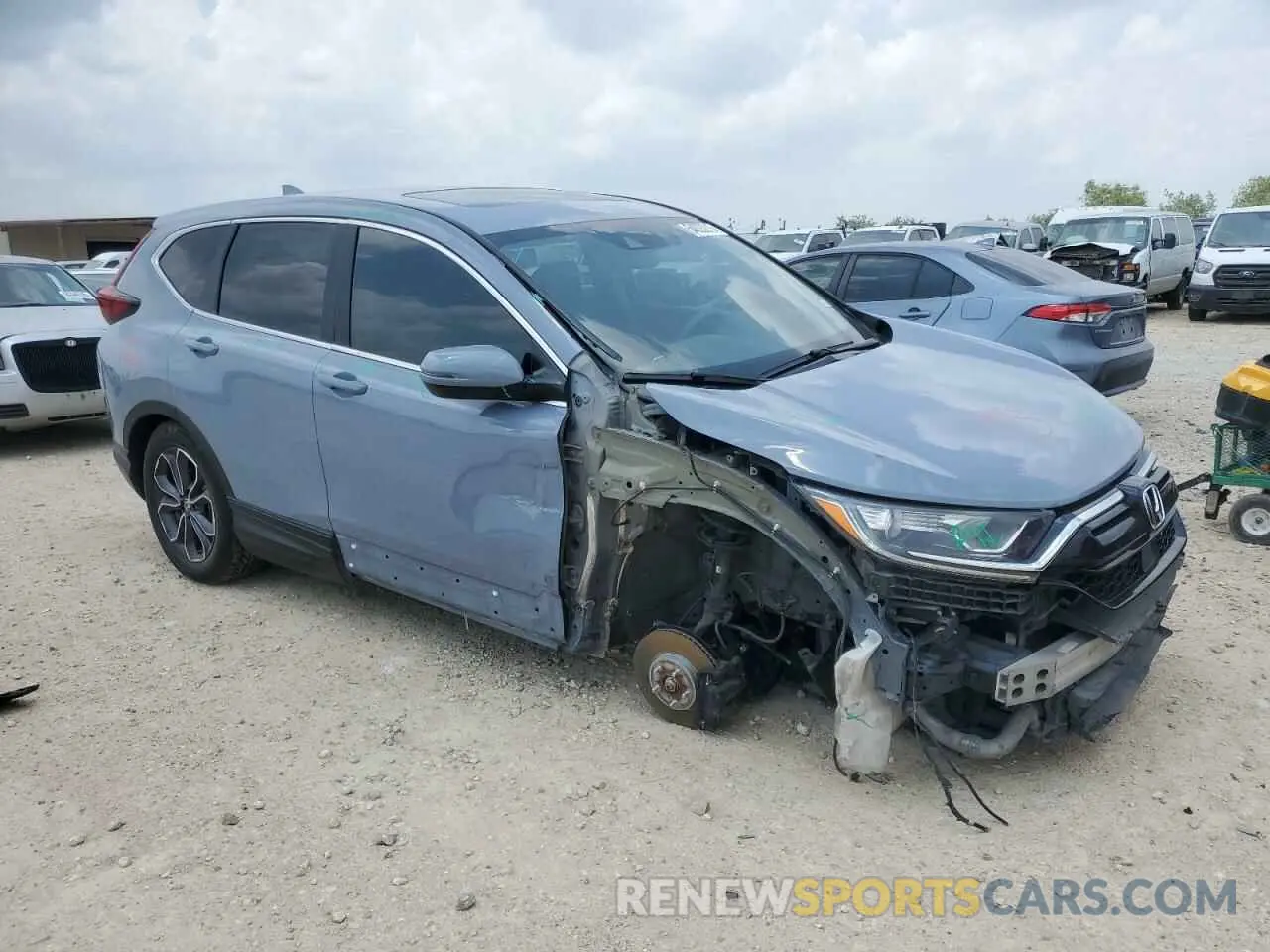 4 Фотография поврежденного автомобиля 7FARW1H55LE009444 HONDA CRV 2020