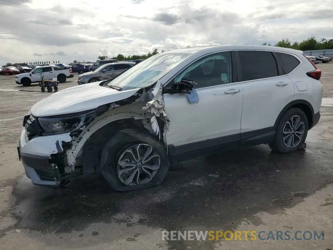 1 Photograph of a damaged car 2HKRW1H57MH402201 HONDA CRV 2021