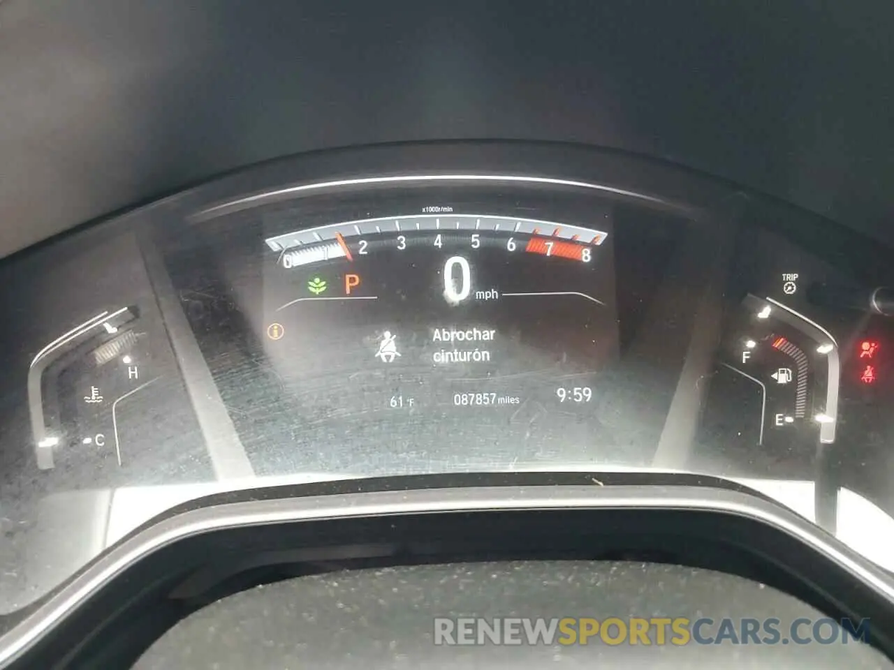 9 Фотография поврежденного автомобиля 2HKRW1H5XMH423477 HONDA CRV 2021
