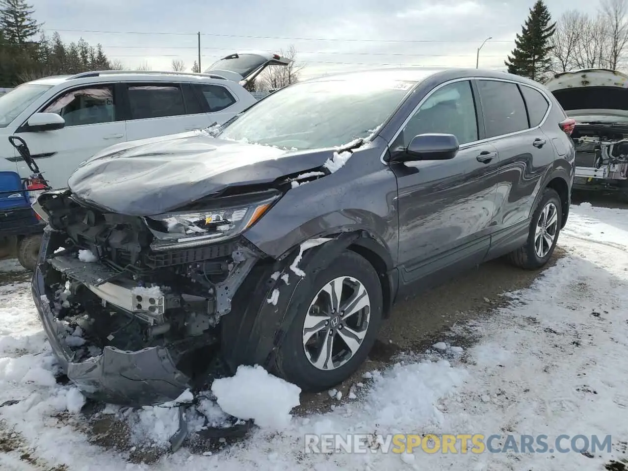 1 Photograph of a damaged car 2HKRW2H28MH213441 HONDA CRV 2021