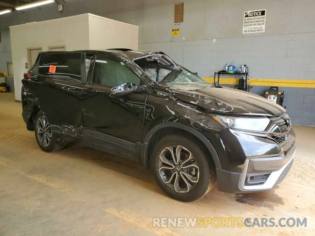 4 Photograph of a damaged car 2HKRW2H55MH639064 HONDA CRV 2021