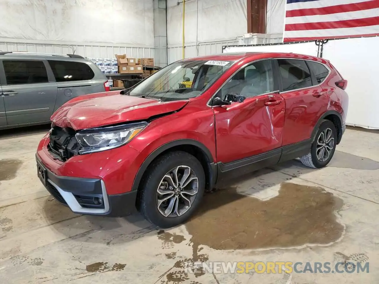 1 Photograph of a damaged car 2HKRW2H56MH652132 HONDA CRV 2021