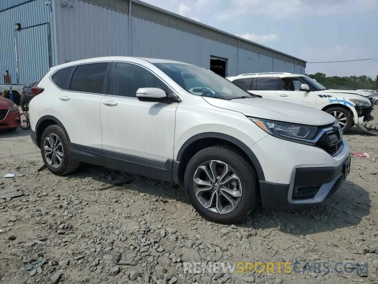 4 Photograph of a damaged car 2HKRW2H58MH673984 HONDA CRV 2021