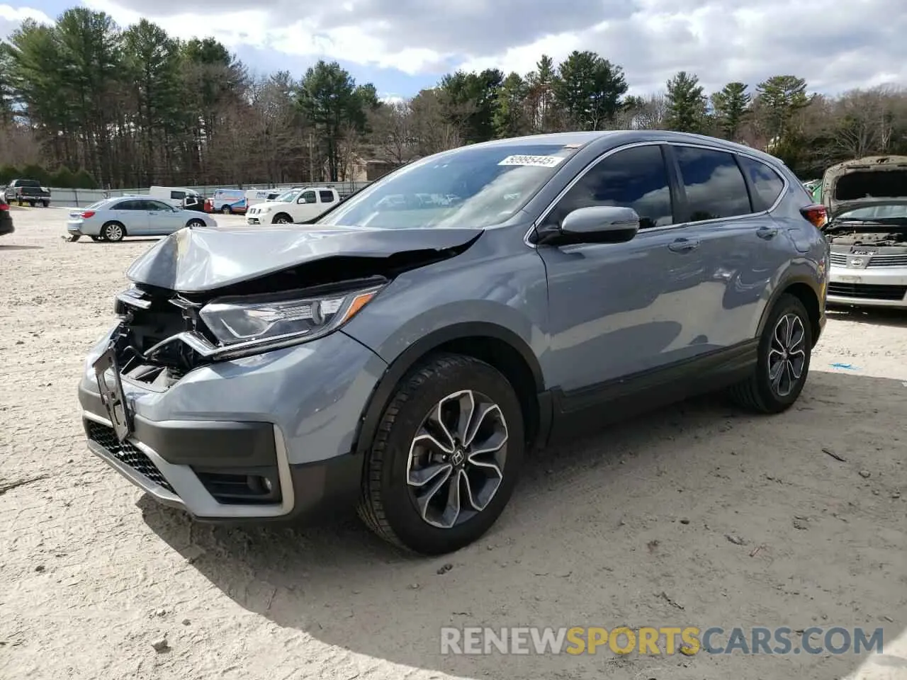 1 Photograph of a damaged car 2HKRW2H59MH607556 HONDA CRV 2021