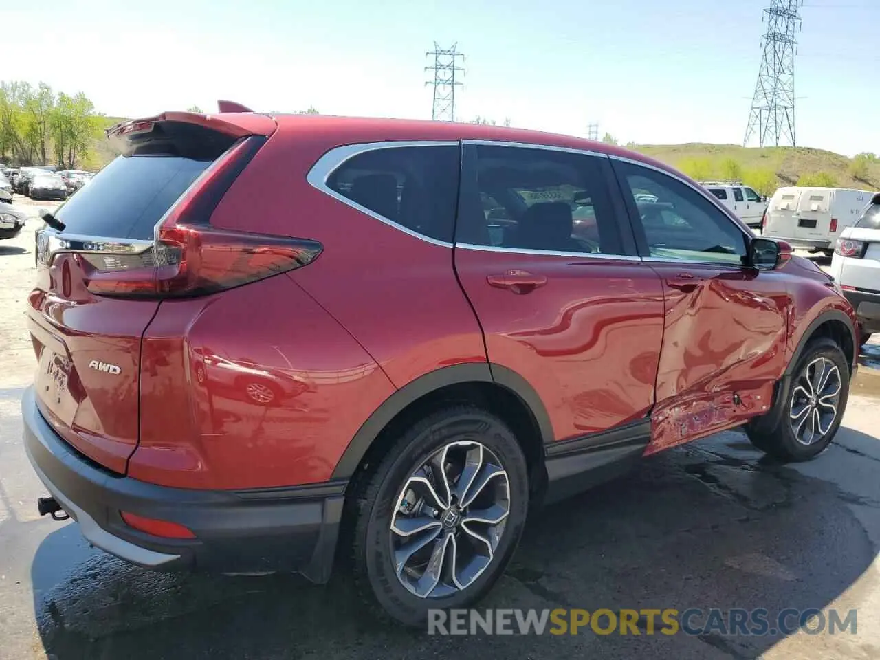 3 Photograph of a damaged car 2HKRW2H81MH603446 HONDA CRV 2021