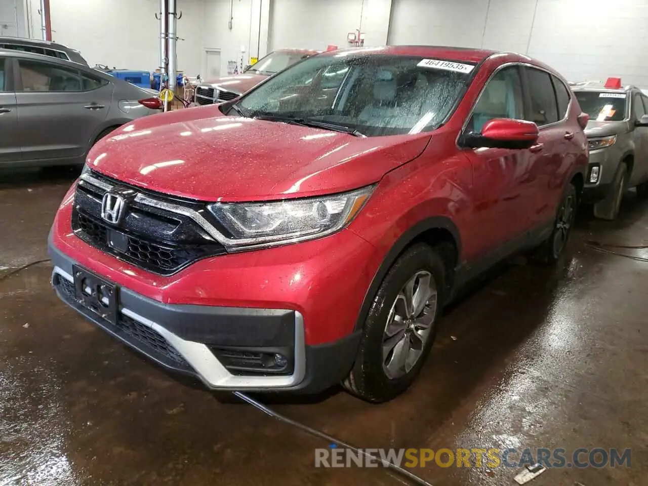 1 Photograph of a damaged car 2HKRW2H83MH610852 HONDA CRV 2021