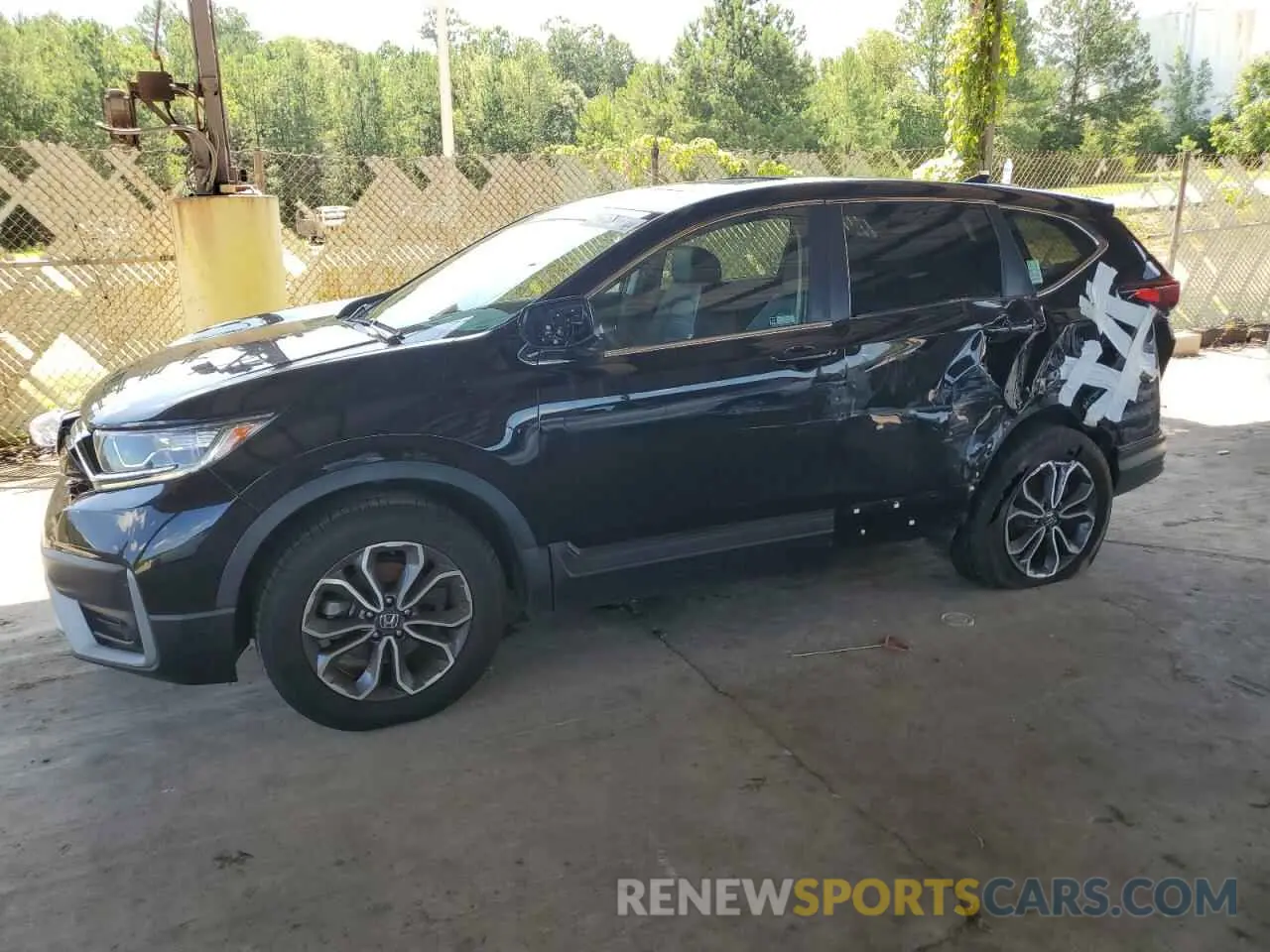 1 Photograph of a damaged car 2HKRW2H83MH639798 HONDA CRV 2021