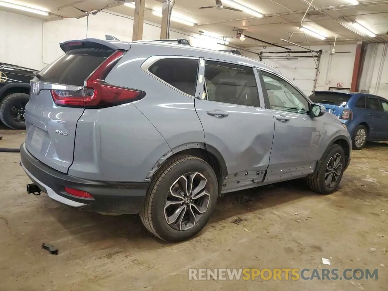 3 Photograph of a damaged car 2HKRW2H85MH623795 HONDA CRV 2021