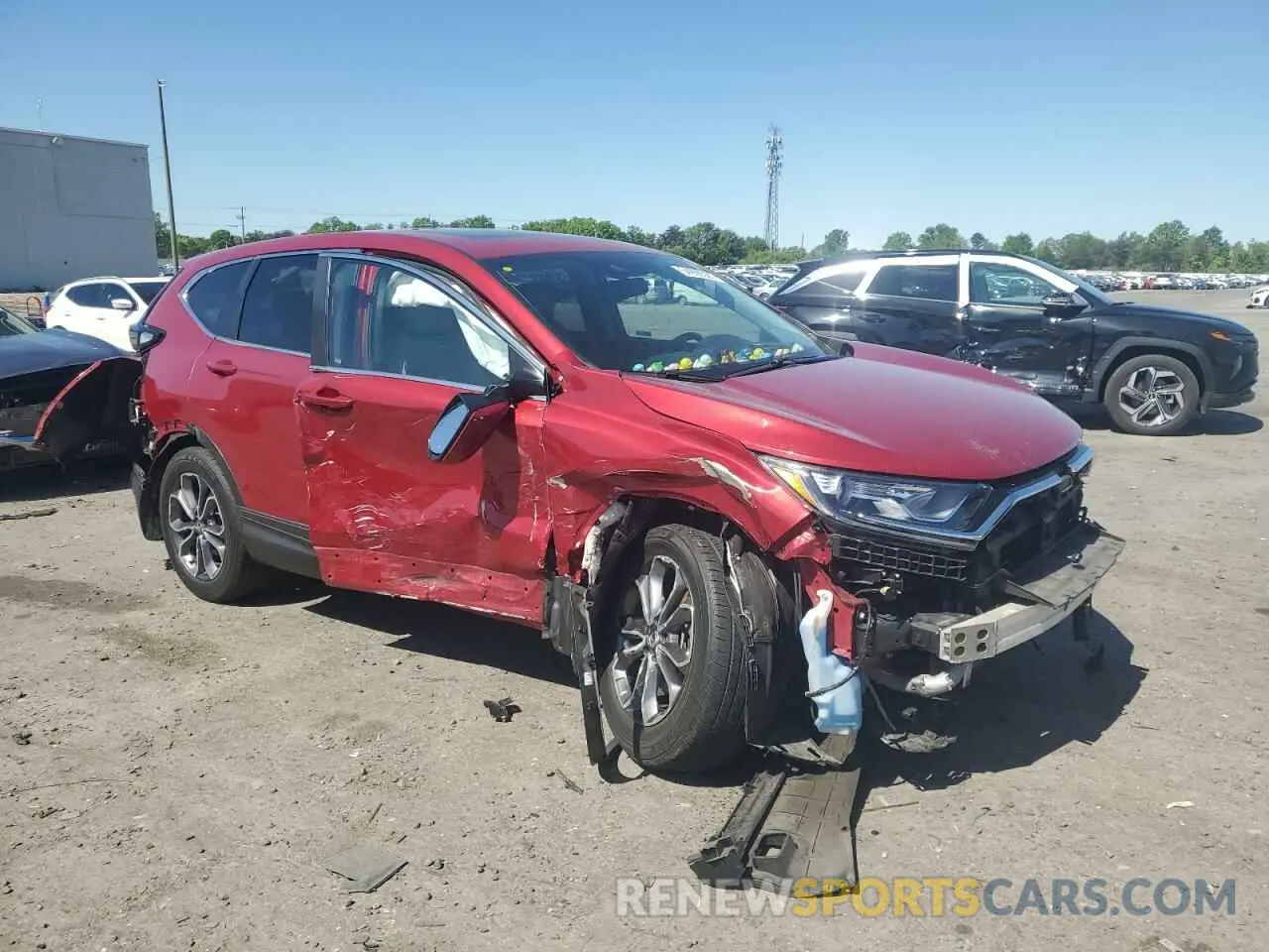4 Photograph of a damaged car 2HKRW2H85MH647501 HONDA CRV 2021