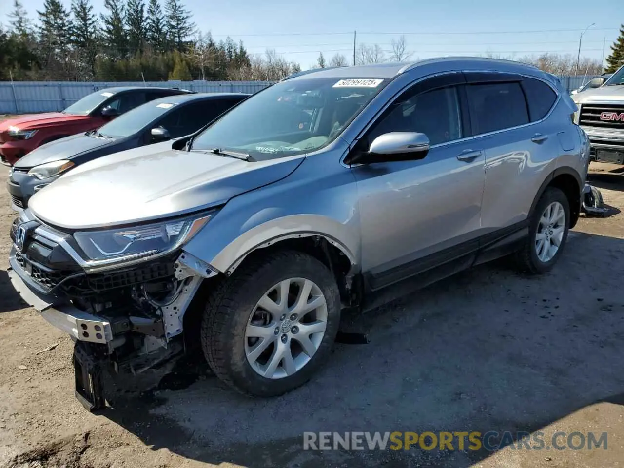 1 Photograph of a damaged car 2HKRW2H89MH215610 HONDA CRV 2021