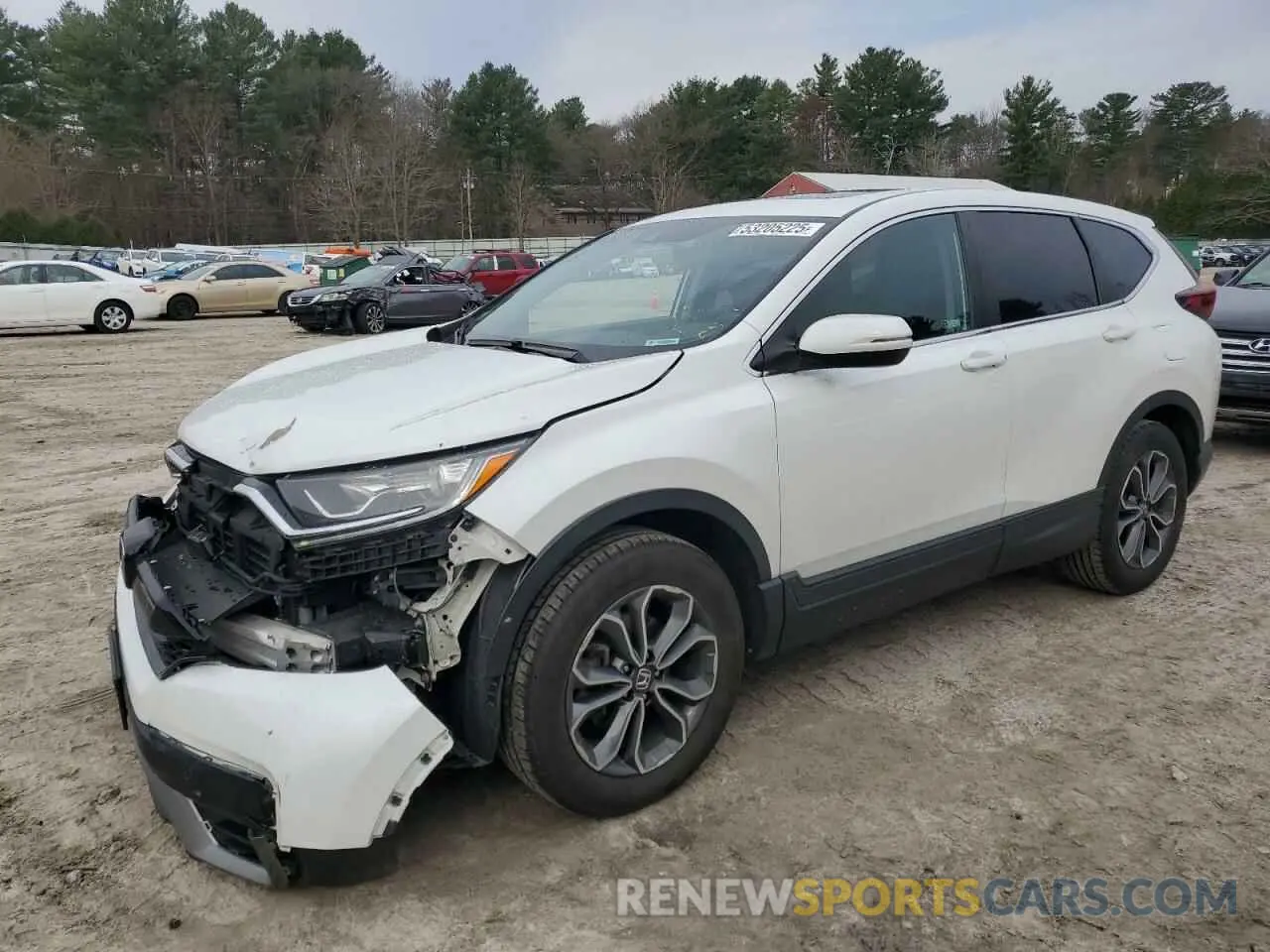 1 Photograph of a damaged car 2HKRW2H8XMH658204 HONDA CRV 2021