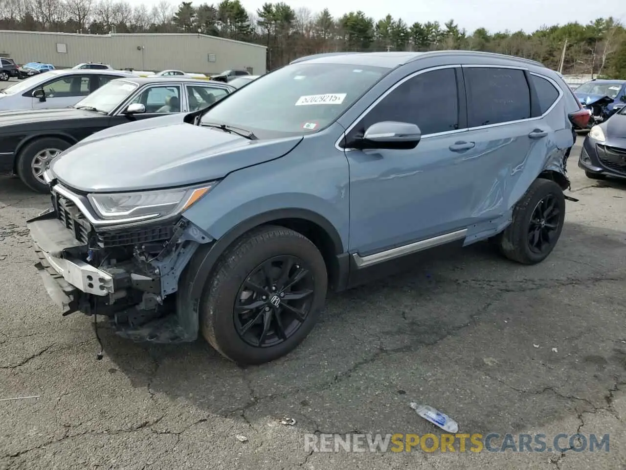 1 Photograph of a damaged car 2HKRW2H93MH662085 HONDA CRV 2021