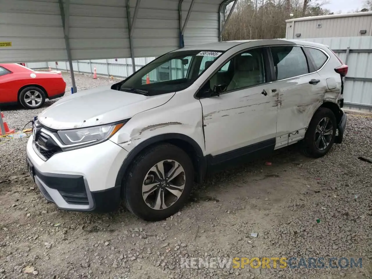 1 Photograph of a damaged car 5J6RW1H26ML007776 HONDA CRV 2021