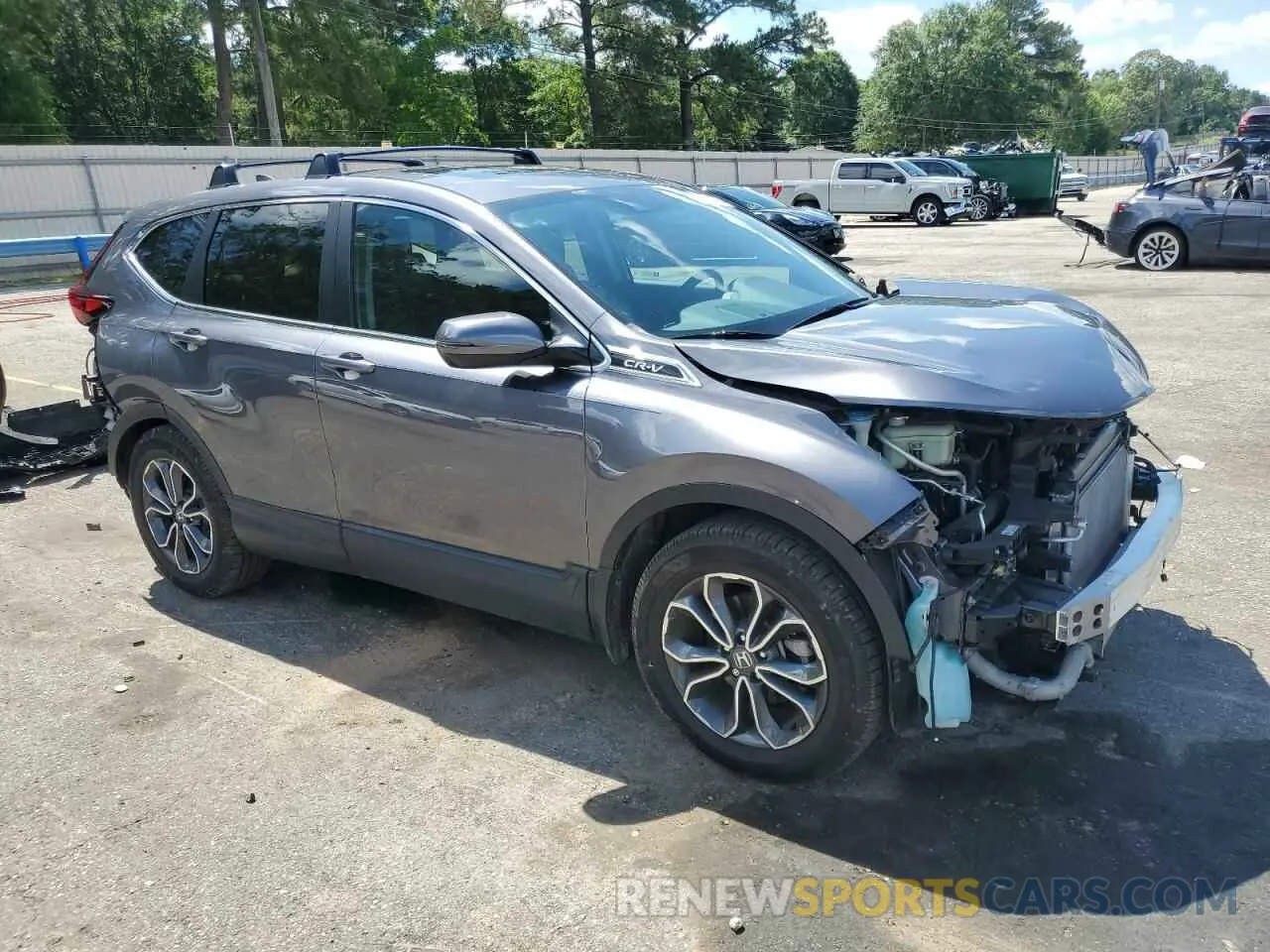 4 Photograph of a damaged car 5J6RW1H50ML002163 HONDA CRV 2021