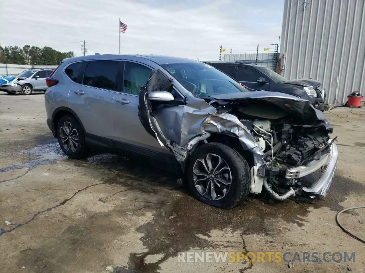 4 Photograph of a damaged car 5J6RW1H51MA003446 HONDA CRV 2021