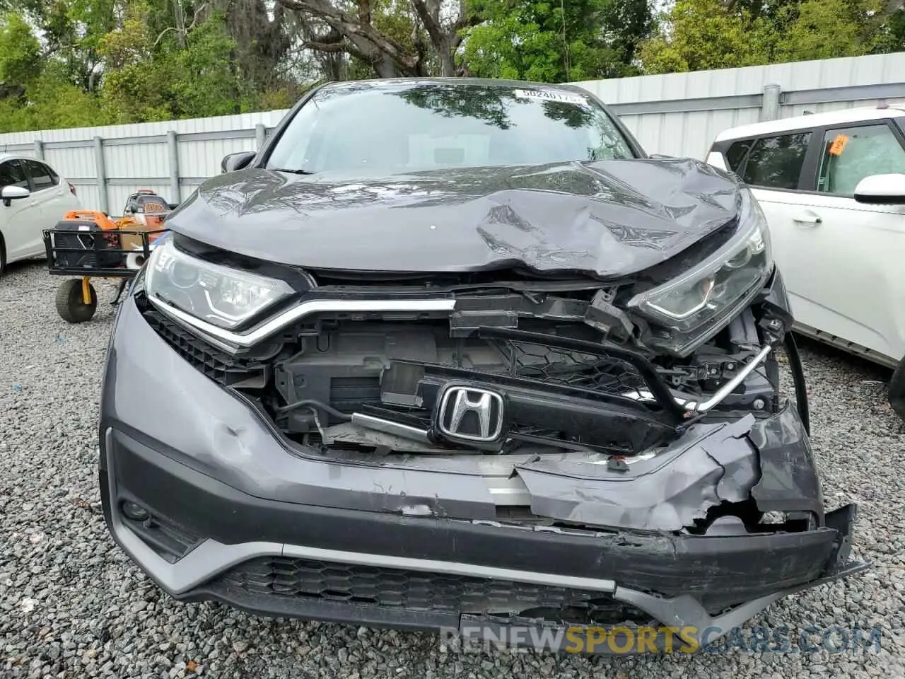 5 Фотография поврежденного автомобиля 5J6RW1H58MA006957 HONDA CRV 2021