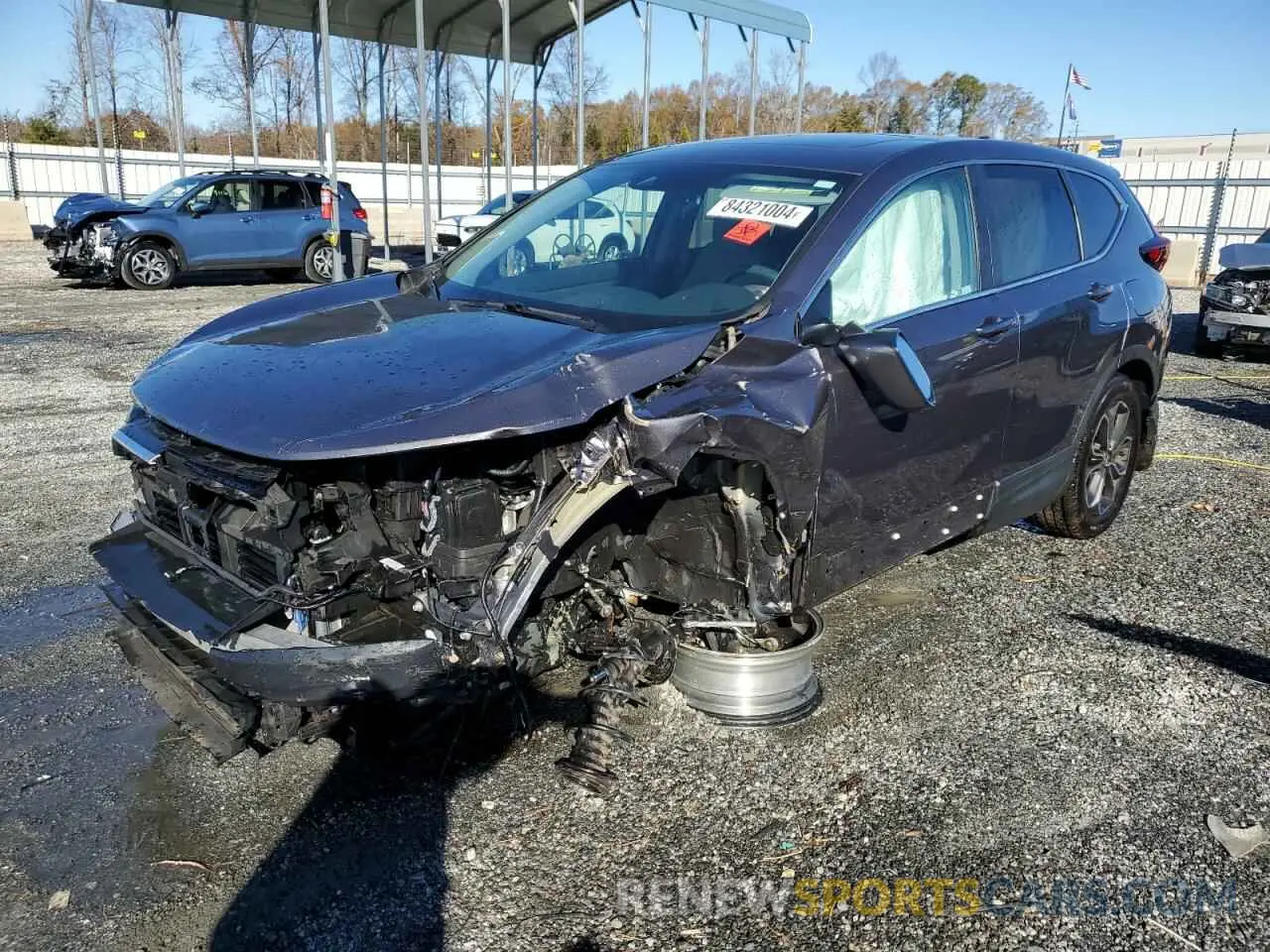 1 Photograph of a damaged car 5J6RW1H59MA005963 HONDA CRV 2021