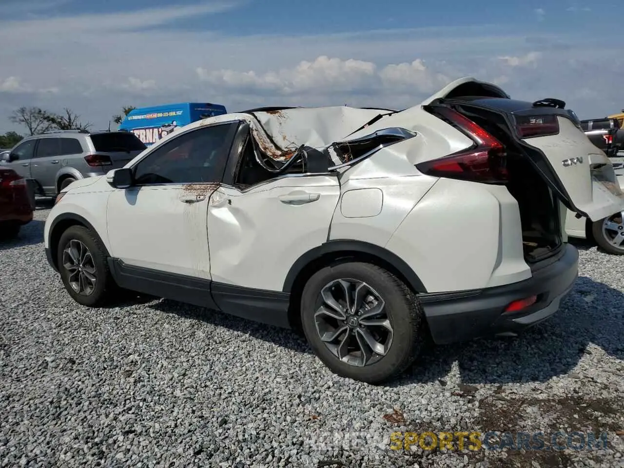 2 Photograph of a damaged car 5J6RW1H80MA005733 HONDA CRV 2021