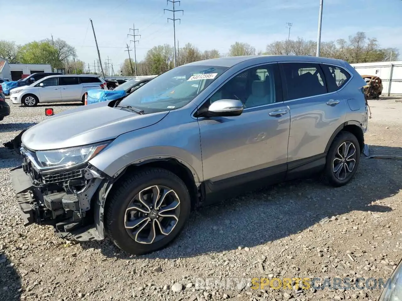1 Photograph of a damaged car 5J6RW2H56MA016263 HONDA CRV 2021