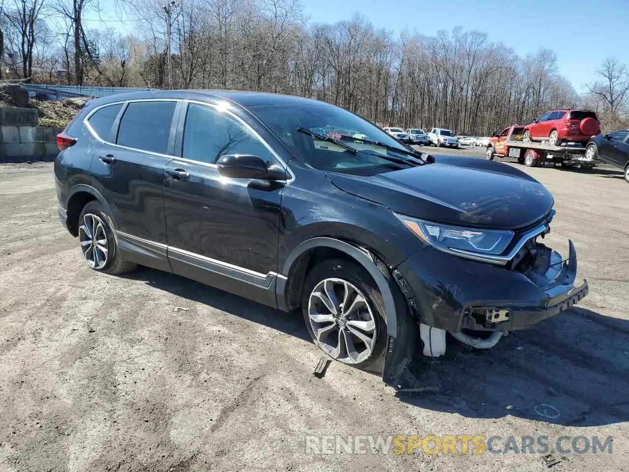 4 Photograph of a damaged car 5J6RW2H59MA007458 HONDA CRV 2021